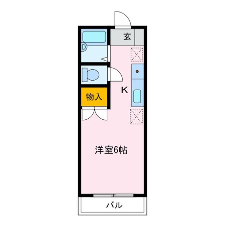 モンシェリー布佐B棟の物件間取画像